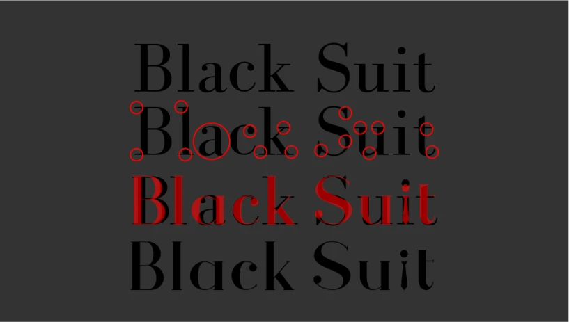 Construccion de logo, Blacksuit